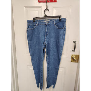 Levi's 711 Skinny Jeans Blue Denim Size 34 Distressed